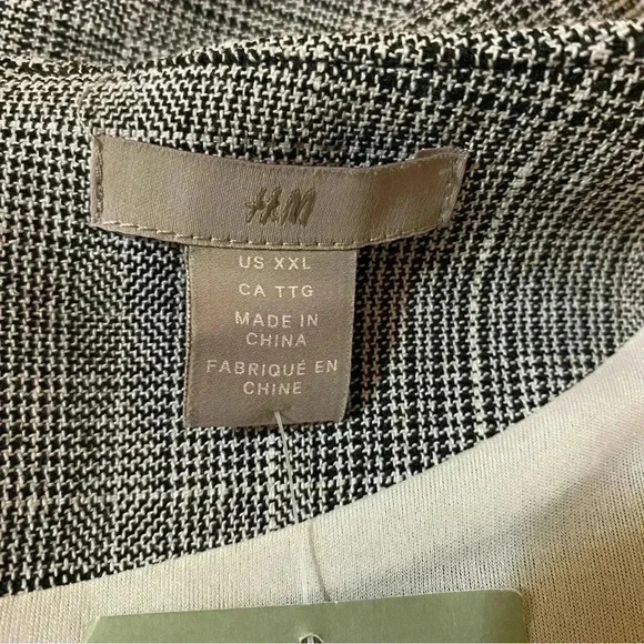 NWT H&M Women's Belted Midi Knee Length Sheath Dress Professional Grey XXL - Picture 3 of 16